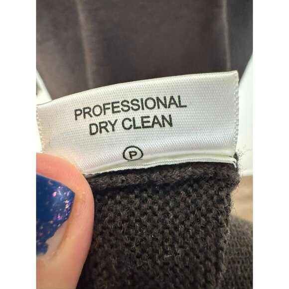 Tory Burch Women's Turtleneck Long Sleeve Rib A Line Sweater Dress Brown Wool - Picture 5 of 10